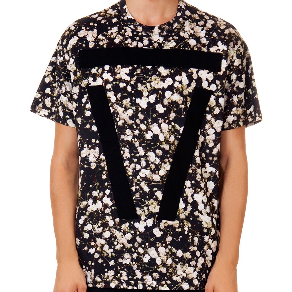 Givenchy floral shirt with V